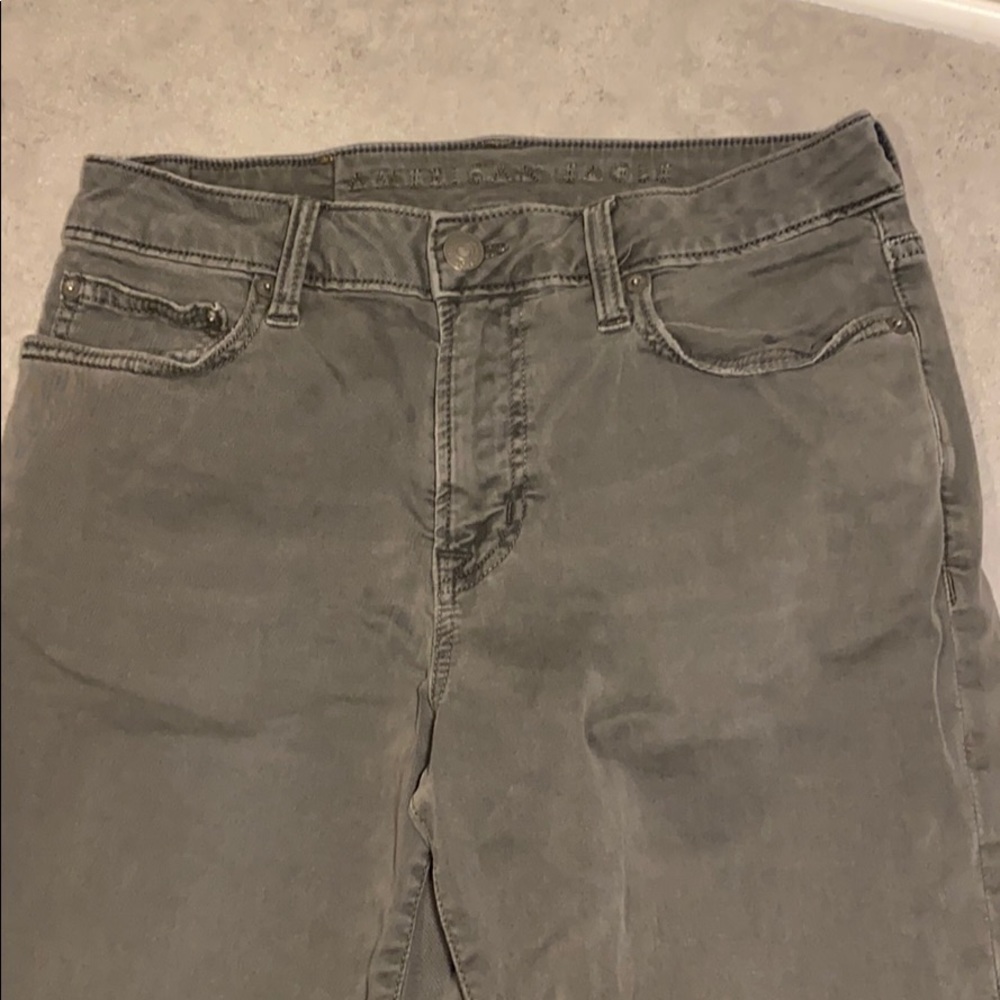 AEO Men’s Flex Slim Pant 29x30 in Storm (gray)